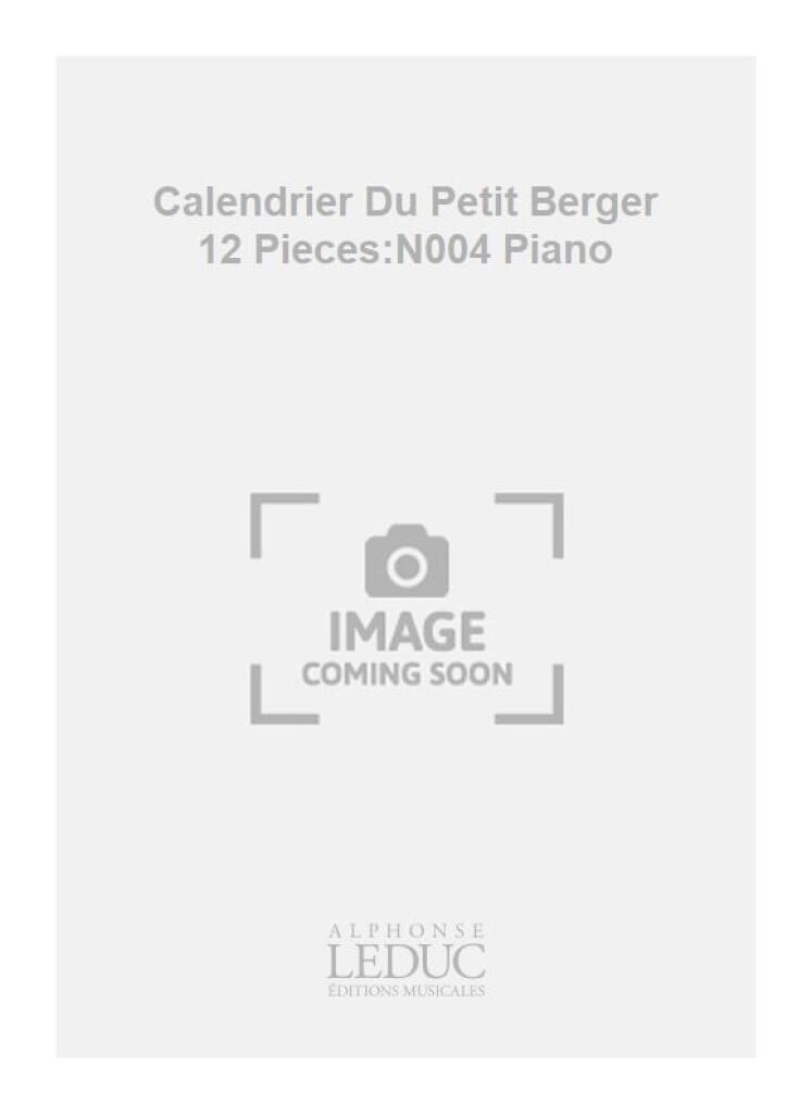 Calendrier Du Petit Berger 12 Pieces:N004 Piano